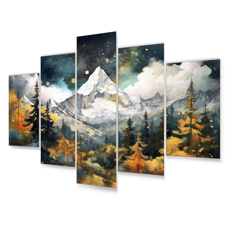 Ensemble de 5 décorations murales