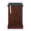 Table de bout rectangulaire avec porte de grange, tablette de rangement réglable, table d'appoint rustique pour salon, chambre à coucher | Idée de cadeau-413274064