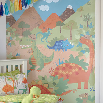  Kids Dinosaur 232cm x 158cm Wall Mural