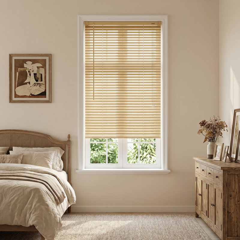 PVC Horizontal Venetian Blind Shade, 130 cm W x 60 cm L