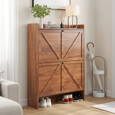 16 Pair Shoe Storage Cabinet
