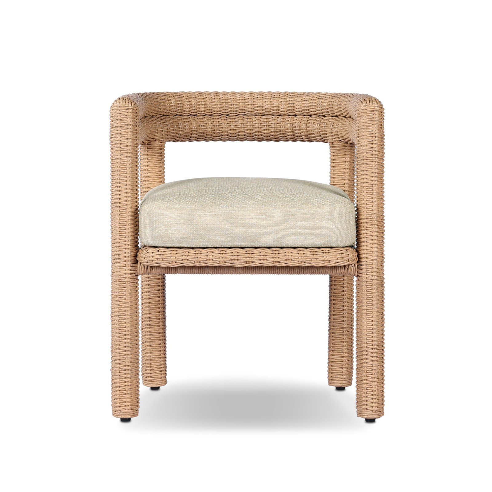 Lulu Premium All-Weather Wicker Outdoor Dining Armchair with Cushion