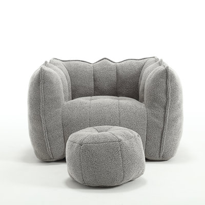 Soft Bean Bag Chair With High Resilient Foamfor Living Room And Bedroom