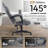 Fabric Big and Tall Gaming Chair, Ergonomic High Back Design with Pocket Spring Cushion, Adjustable Headrest and Retractable Footrest for Office and Gaming, 350LBS-1443772600