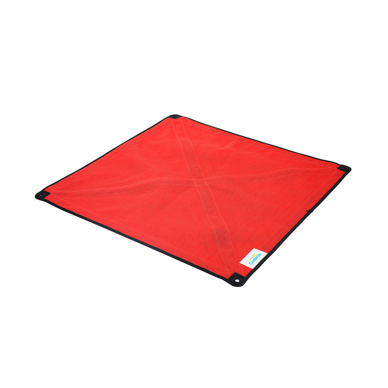Outdoor Pet Bed Cover, Medium (30" H x 30" W x 1.2" D), Red