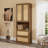 2 Doors Bookshelf With Usb Port And 3 Drawers, Side Cabinet-114241015