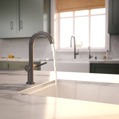 Robinet de bar hansgrohe Talis N, 1,5 gallon par minute, en chrome noir brossé