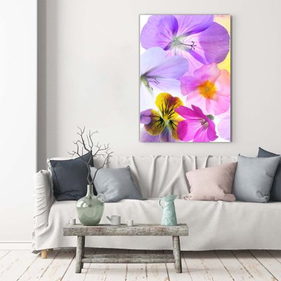 Colorful Flowers - Wrapped Canvas Print