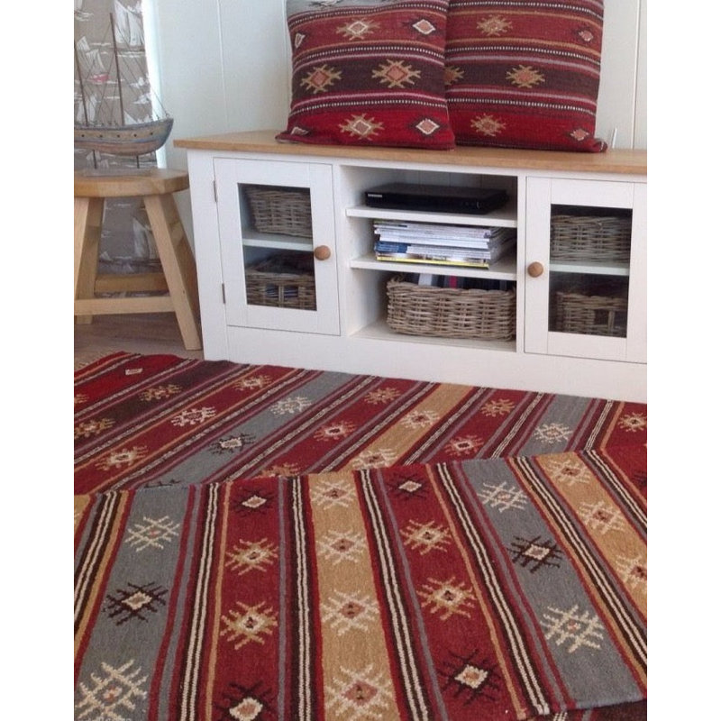 Simba Striped Hand Woven Area Rug, Rectangle 180 x 270cm