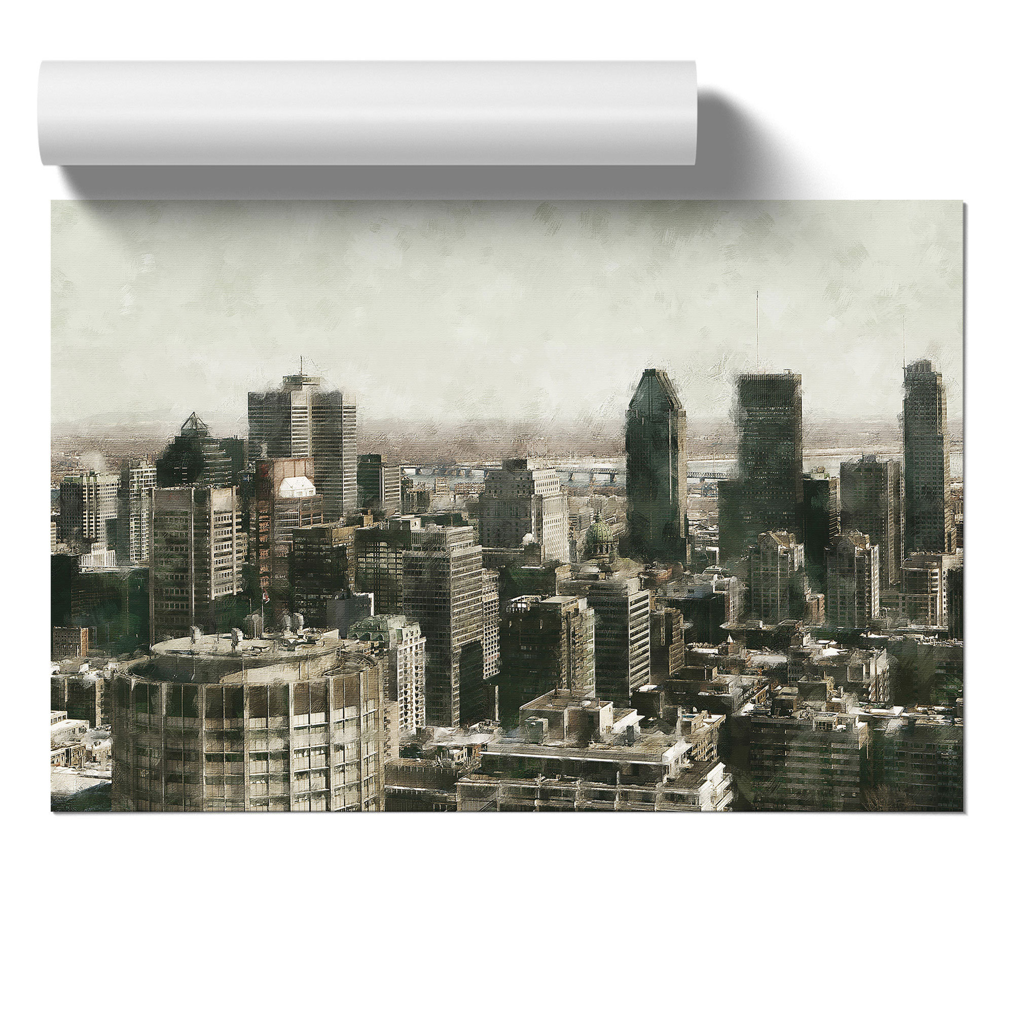 East Urban Home Montreal Skyline Vol.4 - Unframed Graphic Art | Wayfair ...