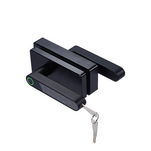 Smart Lock With Fingerpint, Password, Keys Unlock - Glass Door Locks