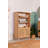Elegant Scandinavian Bookshelf, Solid Hornbeam Wood, 35.4 x 61.6 x 16.1 inches | Oak Color, Sturdy Hornbeam Legs, 5.9-inch Leg Height | Perfect for Home Office & Living Room, Stylish and Functional Design