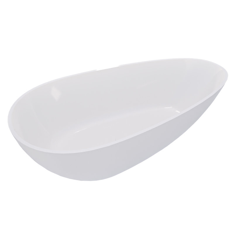 59" Freestanding Solid Surface Bathtub