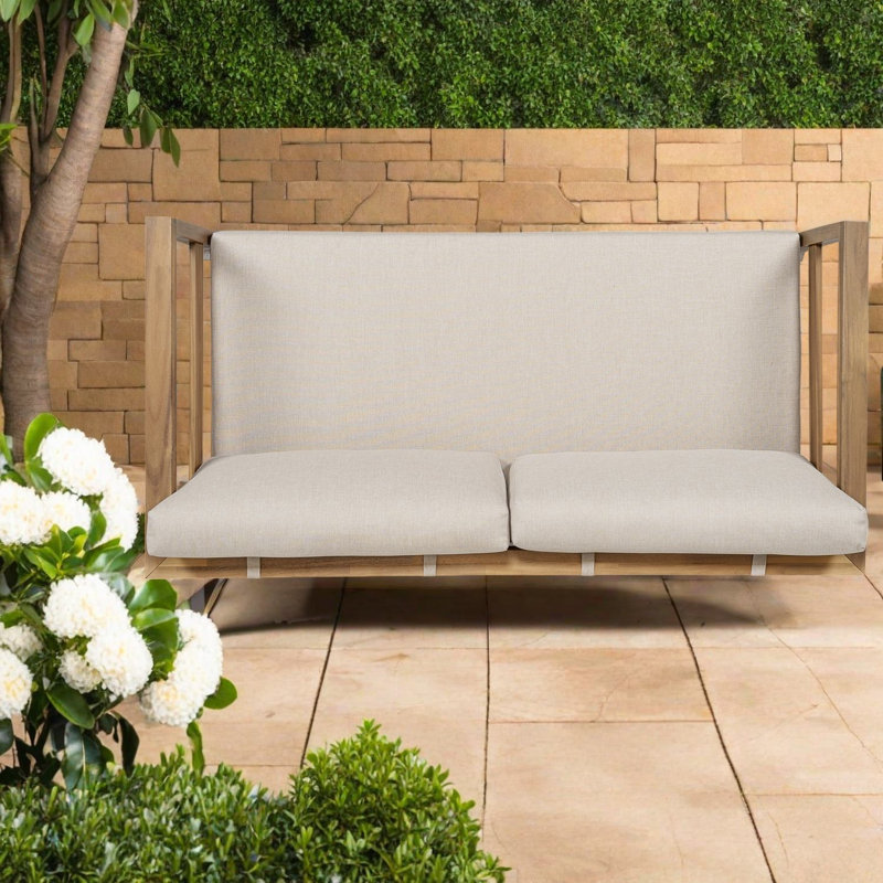 Ensemble de canapés Modern Patio, causeuse en bois d'acacia avec table basse pour patio
