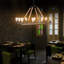 Basey 10-Light Matte Black Kitchen Island Pendant