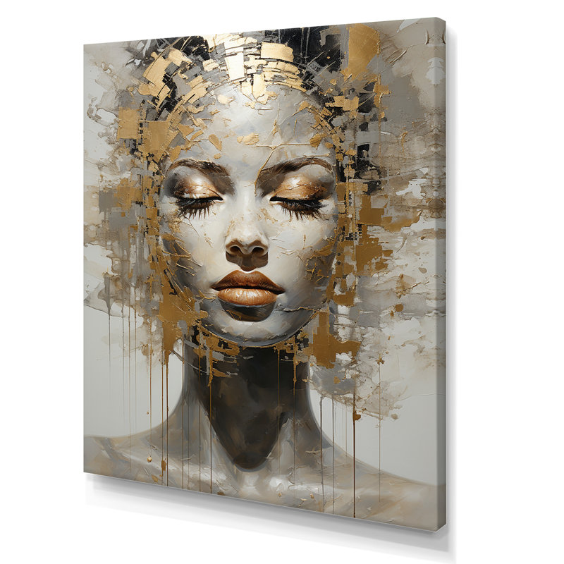 Art méditation femme méditation II, H 40 po x l 30 po, Toile tendue, Sans cadre
