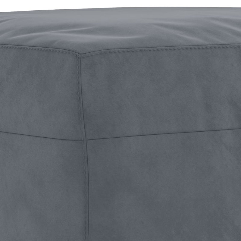  Ensemble de canapé en velours gris foncé, métal, polyester enduit de PVC, contreplaqué petit moderne
