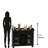 Cabernet Hill Worn Black Wine Console