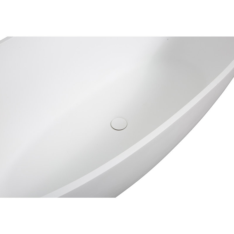 65" Freestanding Solid Surface Bathtub