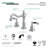 Kingston Brass Heritage Two-Handle 3-Hole Deck Mount Widespread Bathroom Faucet with Brass Pop-Up Drain-11175185