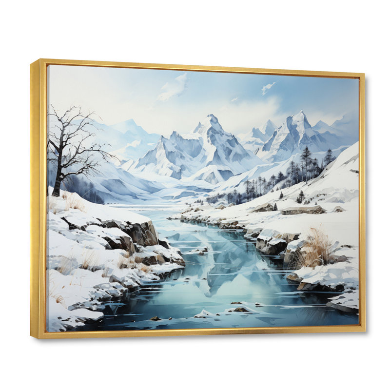 «Alaska Arctic Serenity II», reproduction sur toile, H 12 po x l 20 po x P 1 po, Cadre flottant doré