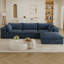 Canapé Cloud, tissu velours côtelé, sièges profonds, conception à deux couches, coussin amovible-2133126460-2133126466