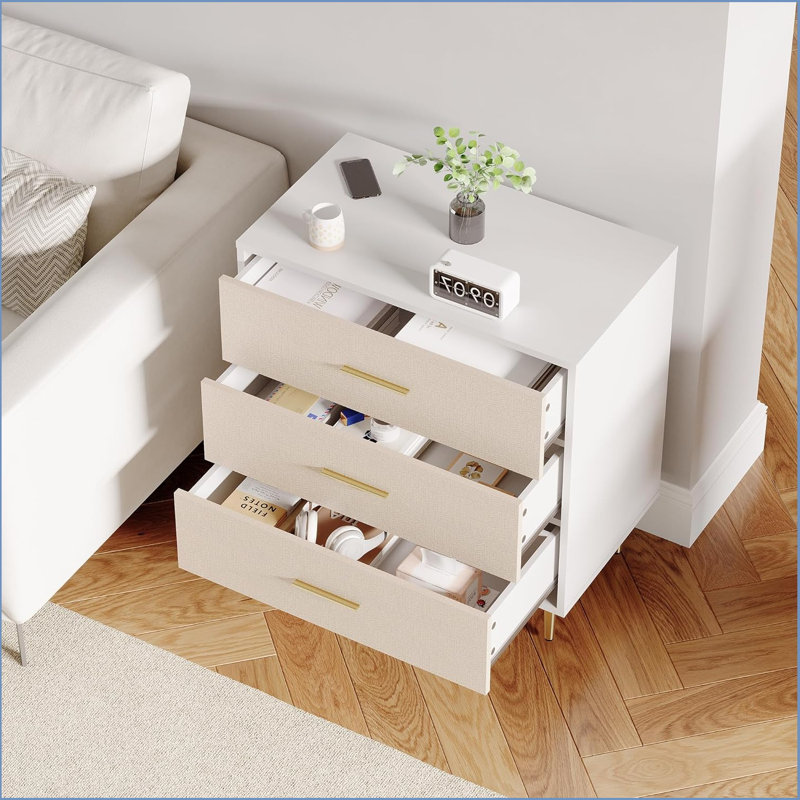 27.56 " W 3 - Drawer Dresser