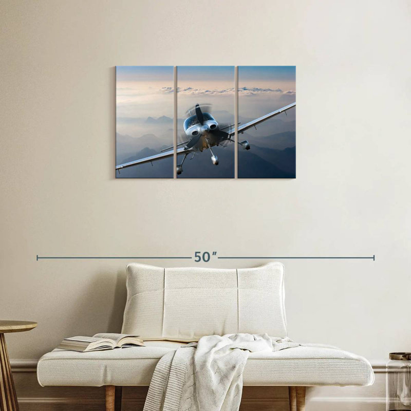 Mehar Private Propeller Plane, 20" H x 33" W