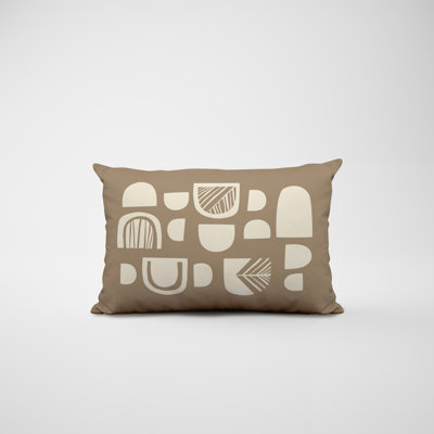 Polyester / Mélange de polyester Housse de coussin rectangulaire intérieure / extérieure lombaire et insert