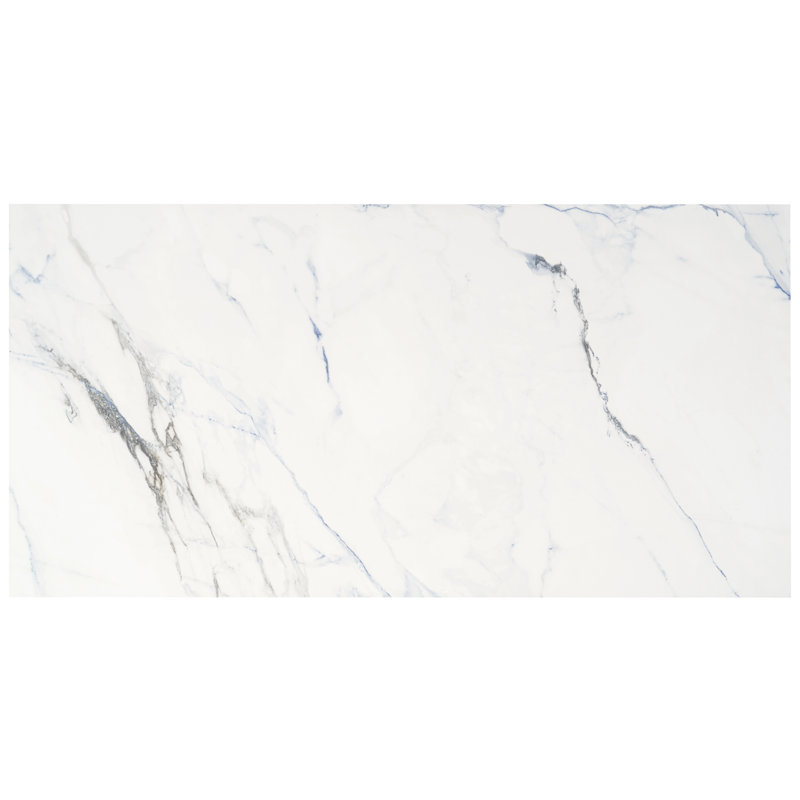 Carrelage mural en porcelaine polie Calacatta 23,62 "x 47,24"