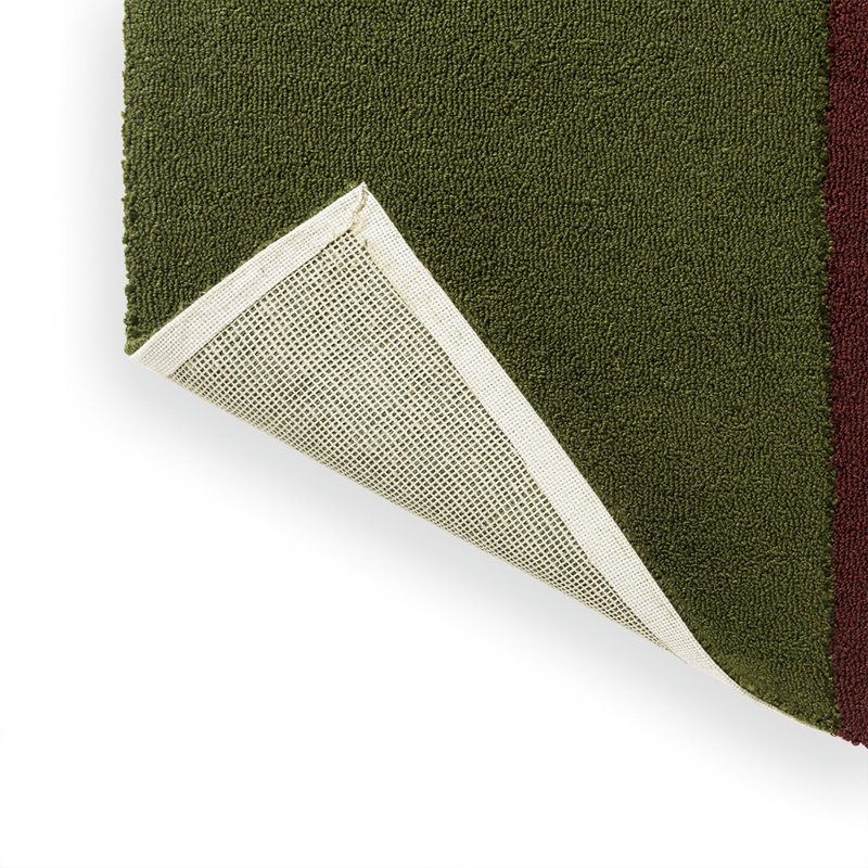 Habitat Festival Hand Tufted Striped Area Rug in Orange/Red/Green/Black, Rectangle 6'7" x 9'2"