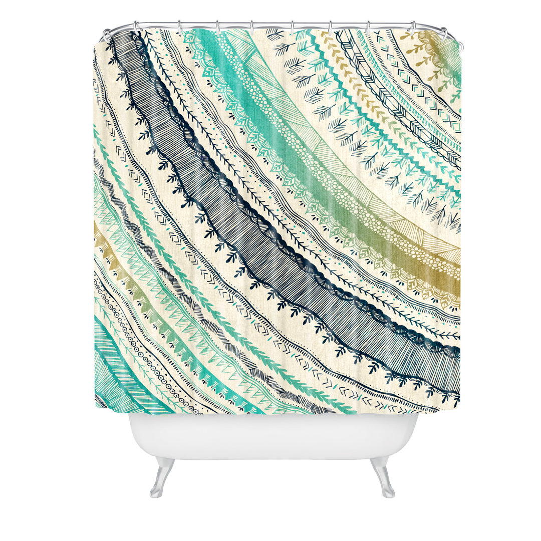 Floral Shower Curtain East Urban Home