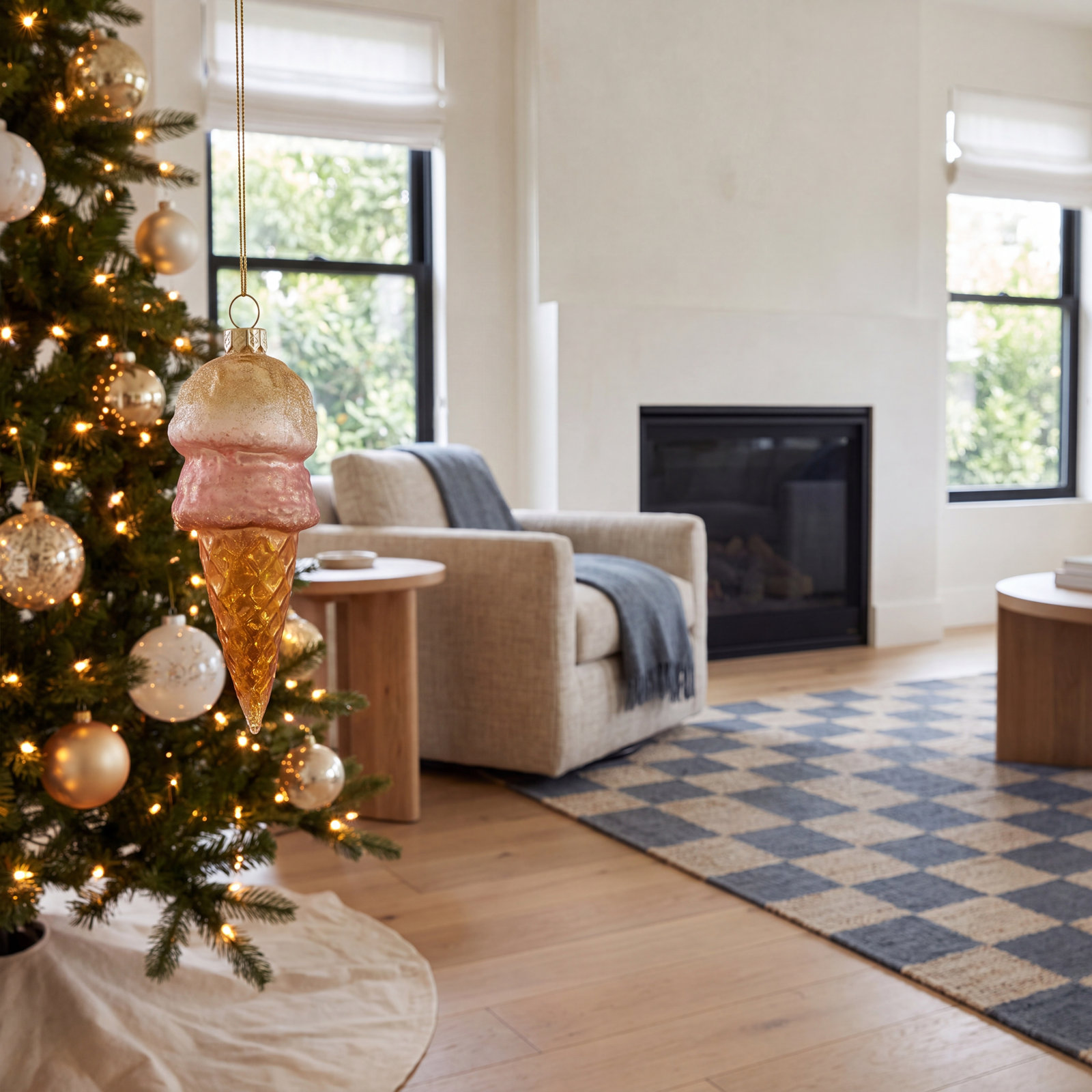 Ice Cream Cone Ornament