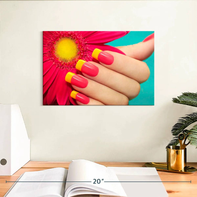 Clous d'inspiration gerbera de Navette, H 8 po x l 12 po