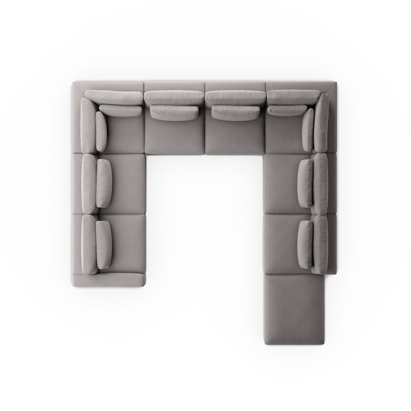 Bloor Modular Sectional, Chess Pewter
