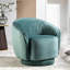 Fauteuil d'appoint plissé moderne avec base robuste et coussin rembourré épais-1152867593