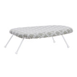 Compact Tabletop Ironing Board With Folding Legs, Trellis Removable Cover