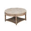 Table basse ronde avec repose-pieds-546053374