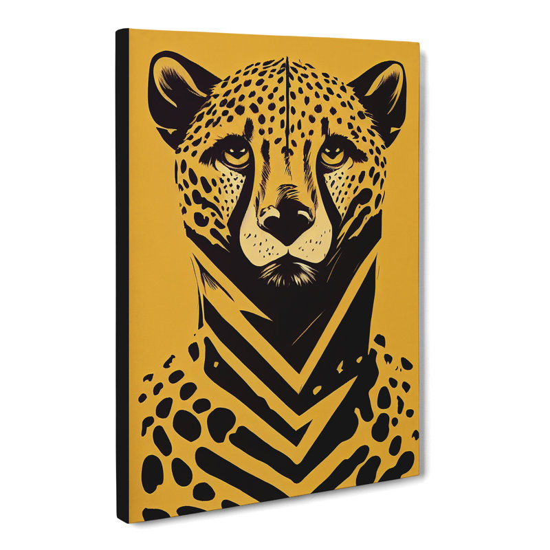Lone Cheetah - Wrapped Canvas, 76cm H x 50cm W x 3cm D