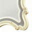 Miroir de coiffeuse décoratif en bois massif sculpté, style européen doré, 45 pouces