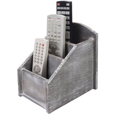 Serviteur de rangement en bois 3 télécommandes