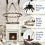 32 - Light Solid Wood and Iron Chandelier