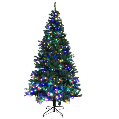 6.89' H Lighted Artificial Christmas Tree