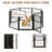 8-Panel Portable Metal Pet Playpen