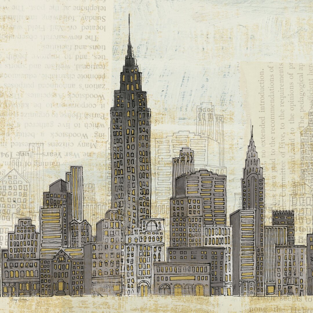 Leinwandbild Empire Skyline Square von Avery Tillmon