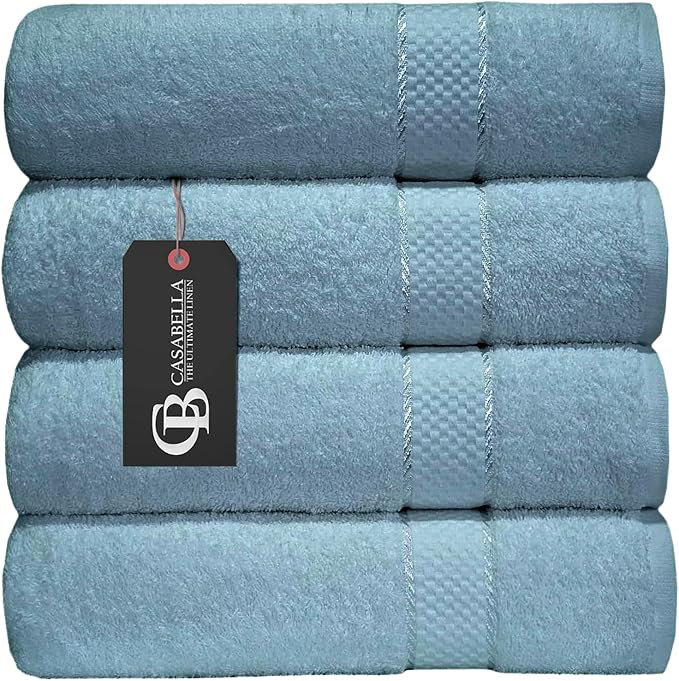 Berberich Midweight Bath Sheet, Crystal Blue