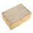 Chrysoula Mango Wood Handmade Whitewashed Storage Scroll Decorative Brown Box with Gold Accents Set