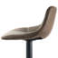 Tabouret de bar réglable en velours brun 2 pièces Everly Quinn