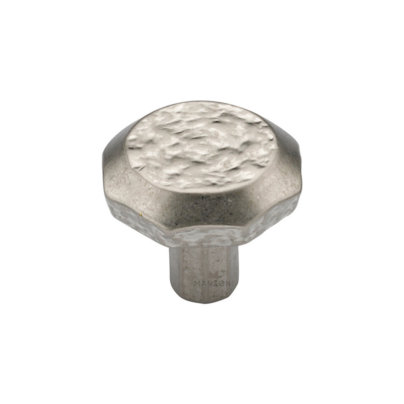 1 1/4" Diameter Round Knob, Vintage Nickel