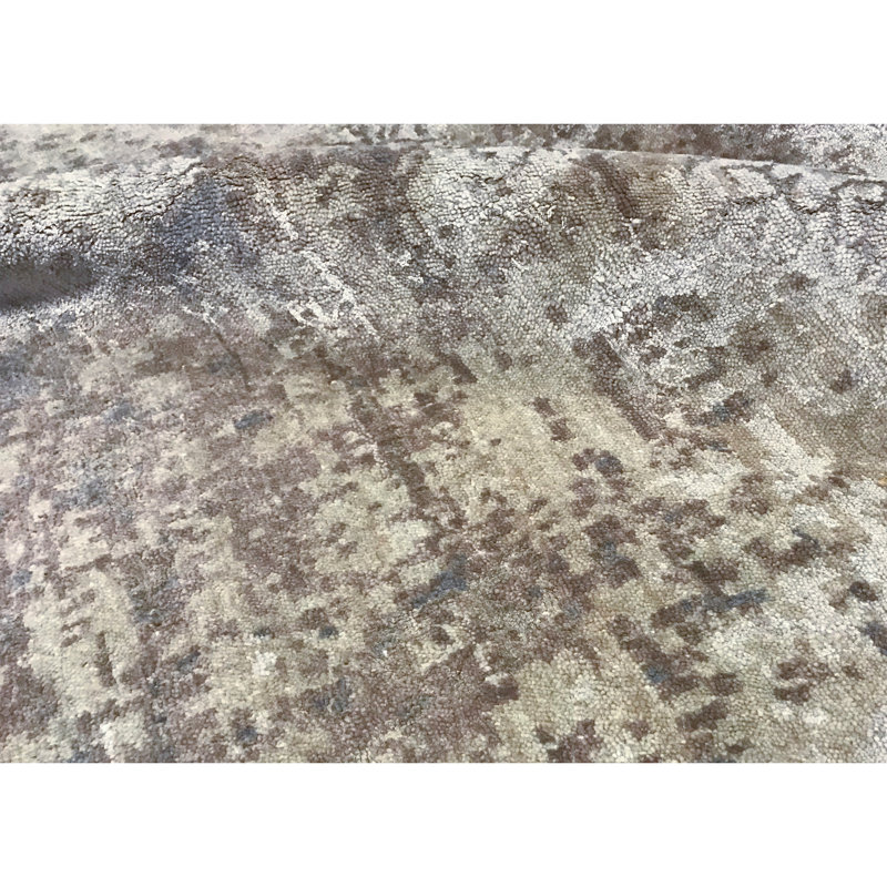 Himalayan Hand Woven Wool Abstract Area Rug